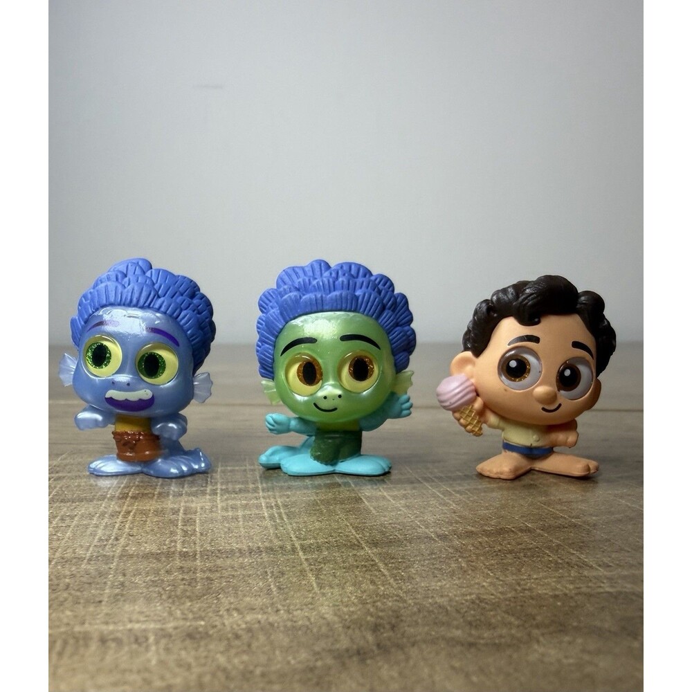 3 Pc Lot Disney Doorables Series 9 Alberto Sea & Luca Sea  Monster / Luca